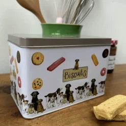 Alex Clark Biscuit Tin - Delightful Dogs