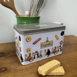 Alex Clark Biscuit Tin - Marvellous Moggies