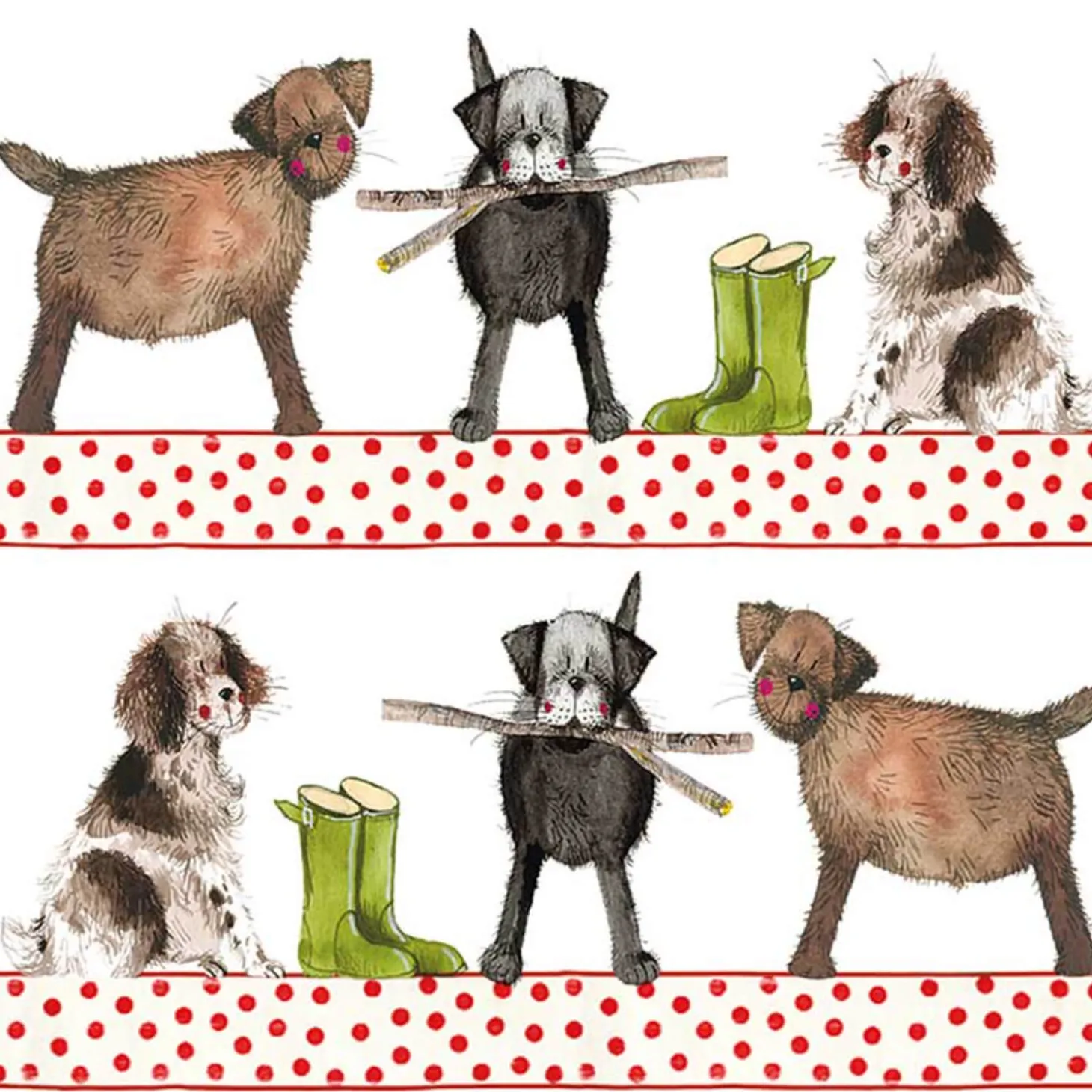 Alex Clark Coaster - Country Dogs