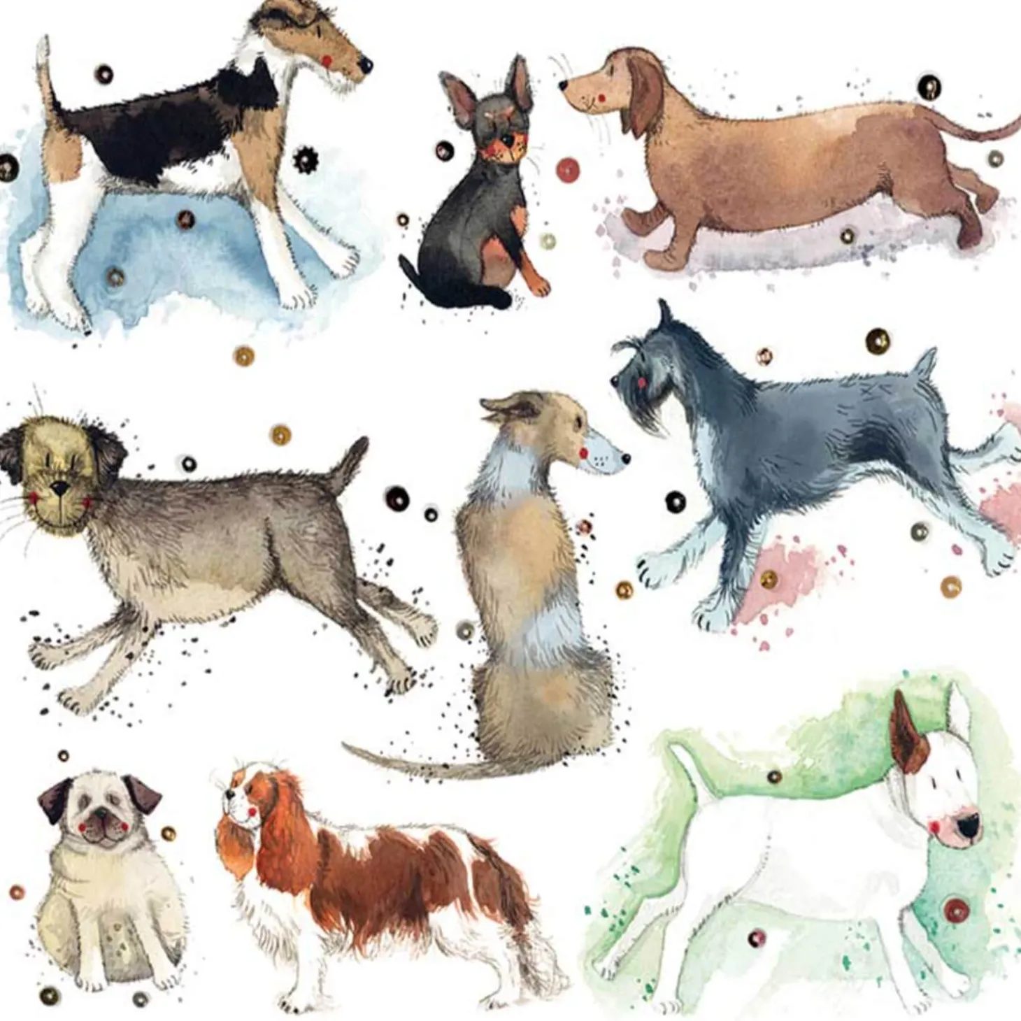 Alex Clark Coaster - Dogs