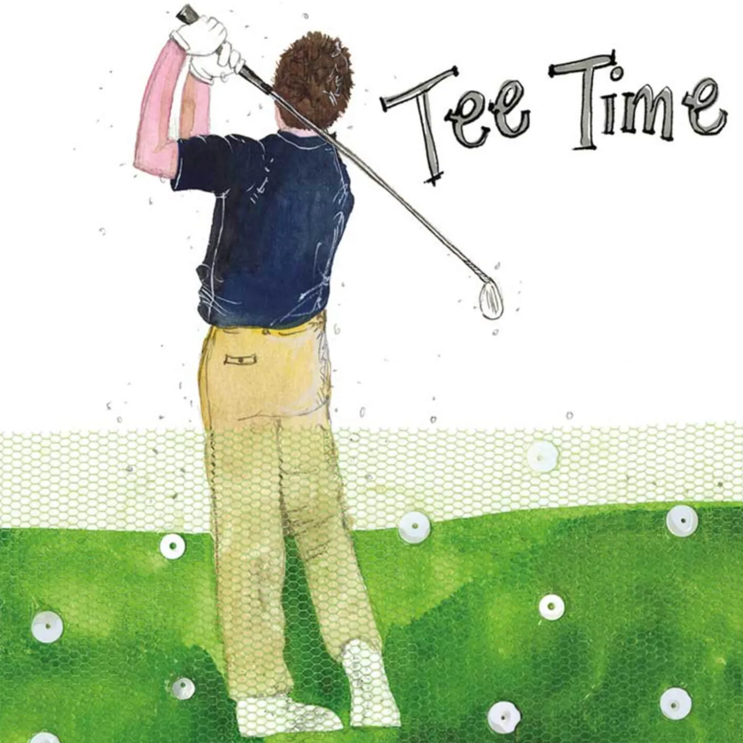 Alex Clark Coaster - Tee Time - Golf