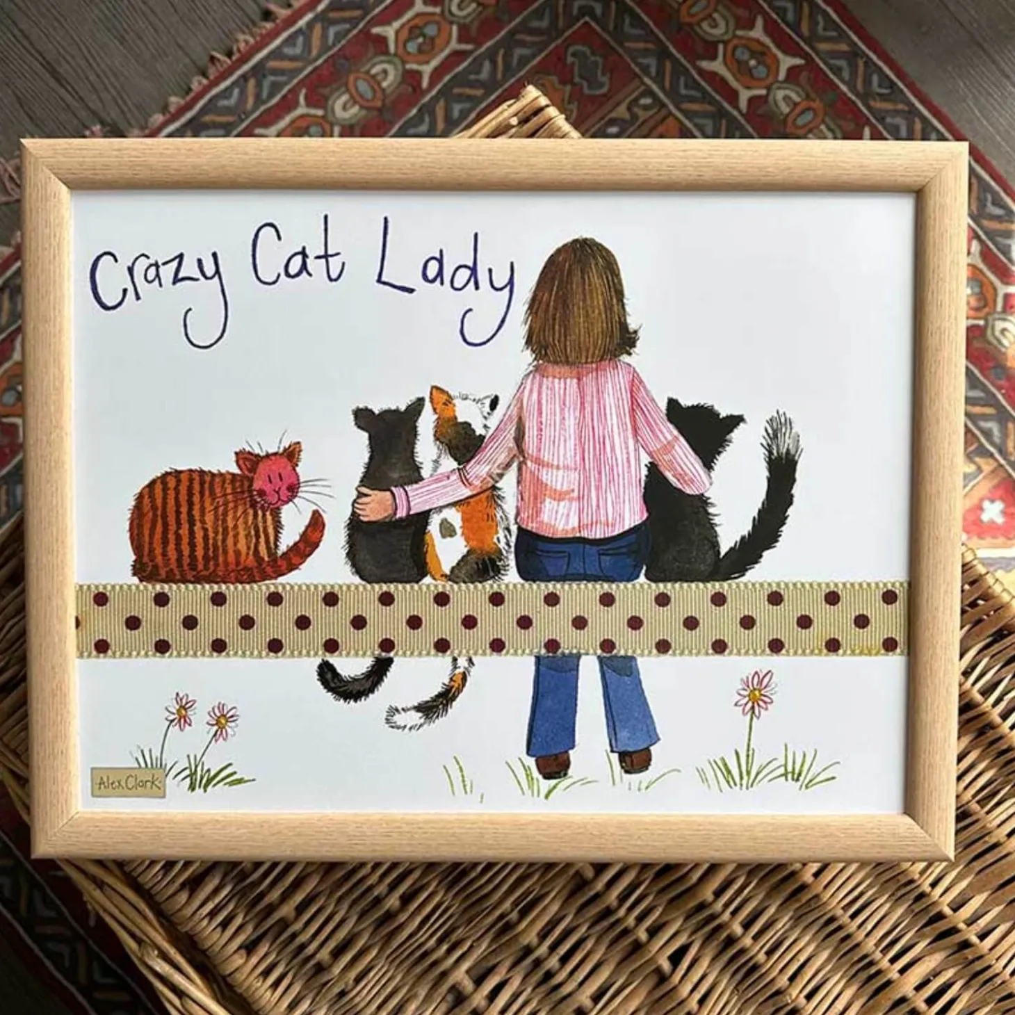 Alex Clark Laptray - Crazy Cat Lady