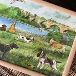 Alex Clark Lap Tray - River Walk