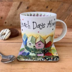 Alex Clark 400ml Mug - Beach Huts