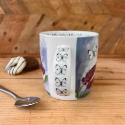 Alex Clark 400ml Mug - Butterflies & Buddleia
