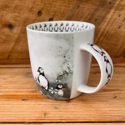 Alex Clark 400ml Mug - Puffins & Sea Campion