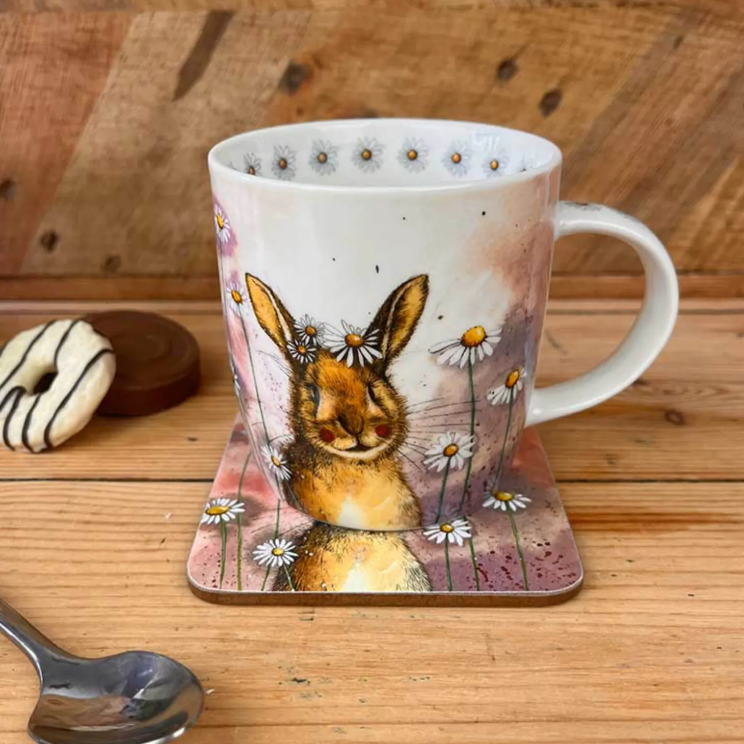 Alex Clark 400ml Mug - Rabbit & Daisies