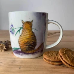 Alex Clark Mug - Cat & Agapanthus