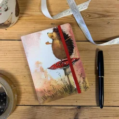 Alex Clark Small Chunky Notebook - Hedgehog & Toadstool