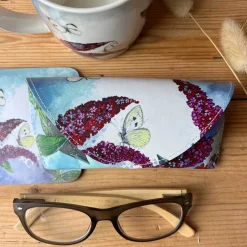 Alex Clark Spectacle Case - Butterflies & Buddleia