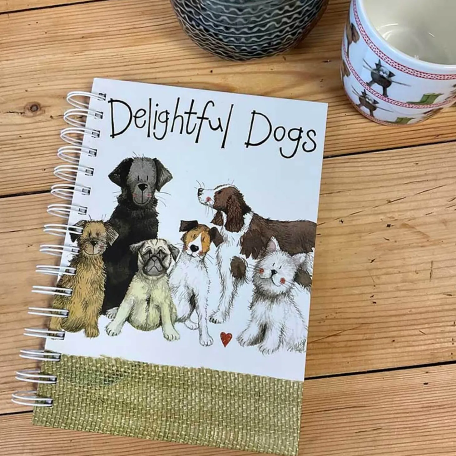 Alex Clark Spiral Journal - Delightful Dogs