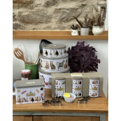 Alex Clark Tea, Coffee & Sugar Canisters - Marvellous Moggies