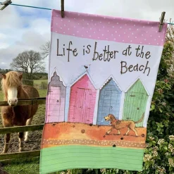 Alex Clark Tea Towel - Life Is Better At The Beach