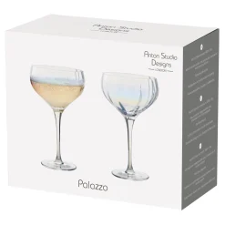 Anton Studio Designs 2-Piece 400ml Champagne Saucers - Palazzo