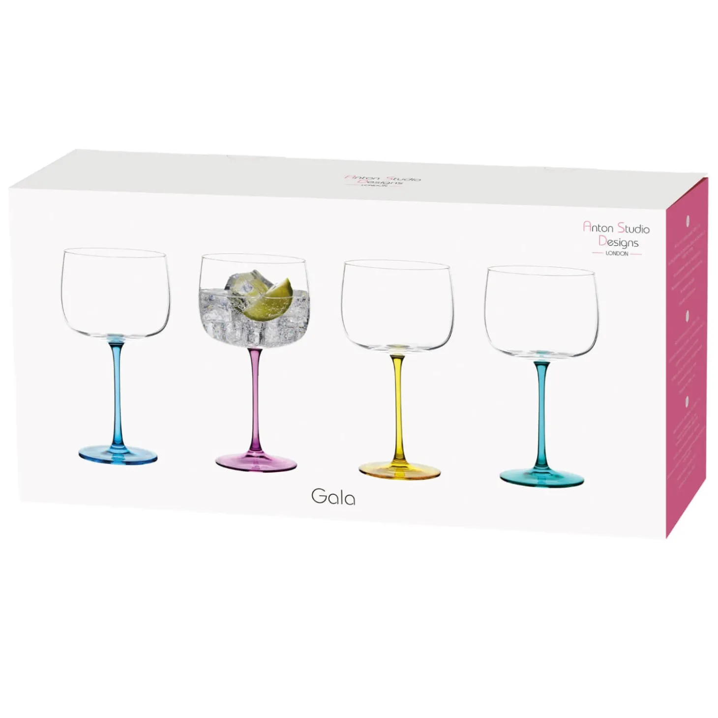 Anton Studio Designs 4-Piece 500ml Gin Glasses - Gala