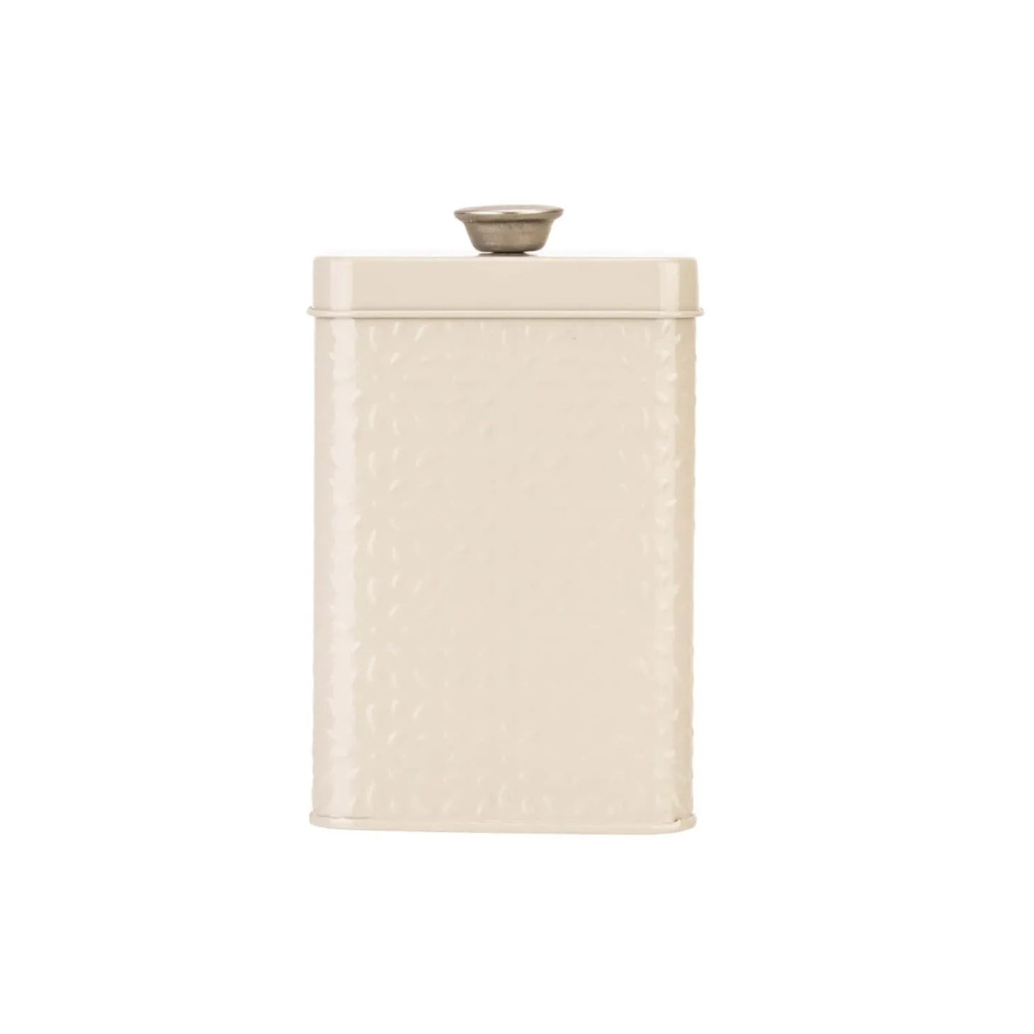 Artisan Street Embossed Storage Canister - Cream