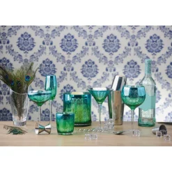 Artland Peacock 2 Piece Wine Glass Set