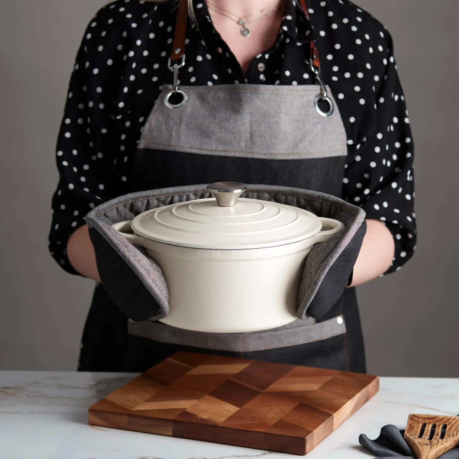 Barbary & Oak Denim Double Oven Glove