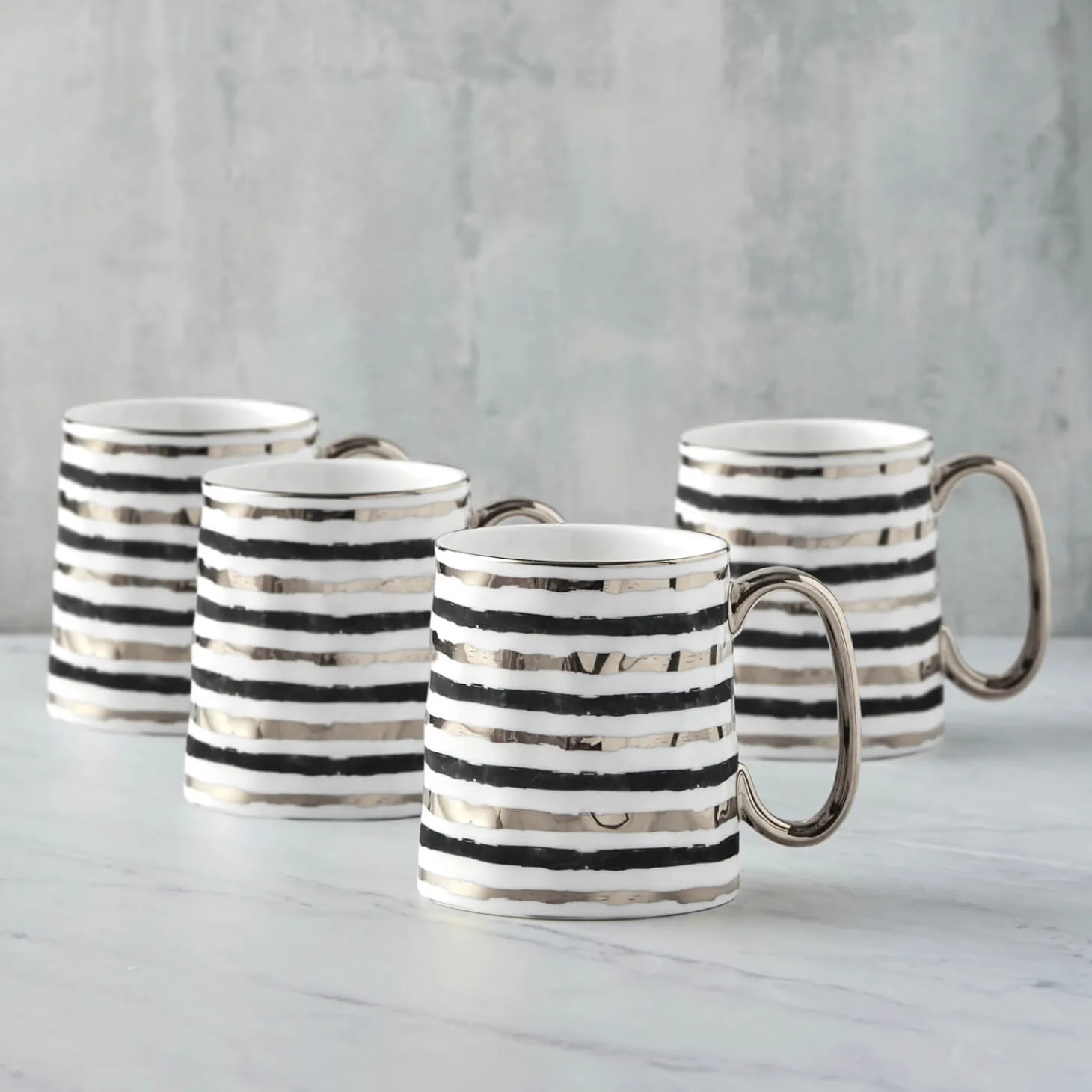 Bia International Parallel 450ml Mug - Platinum