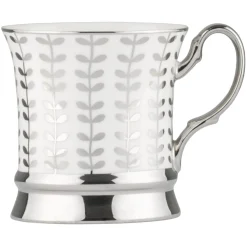 Bia International Porcelain Vine 400ml Mug - Platinum
