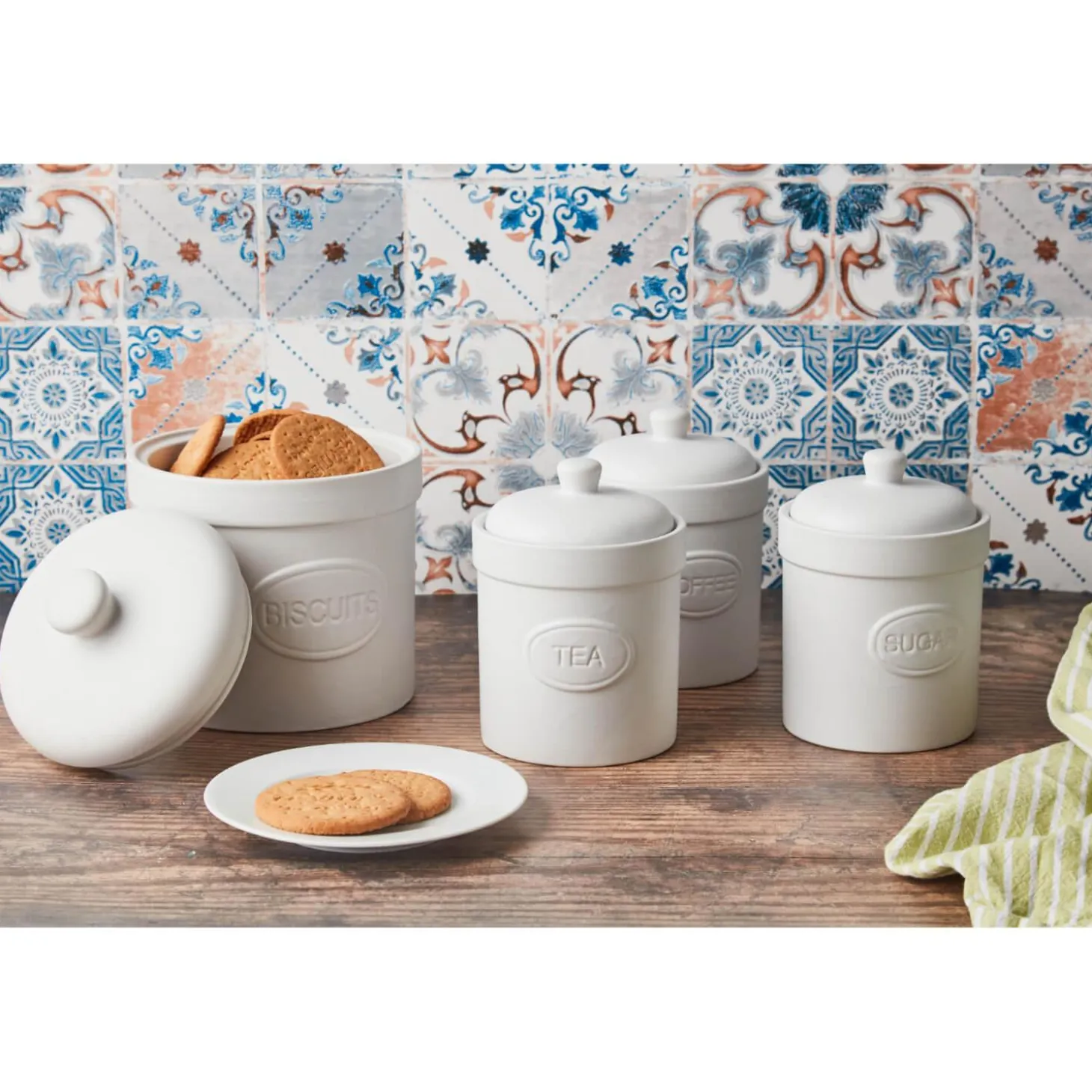 Bia International Potato Storage Jar - Matte White