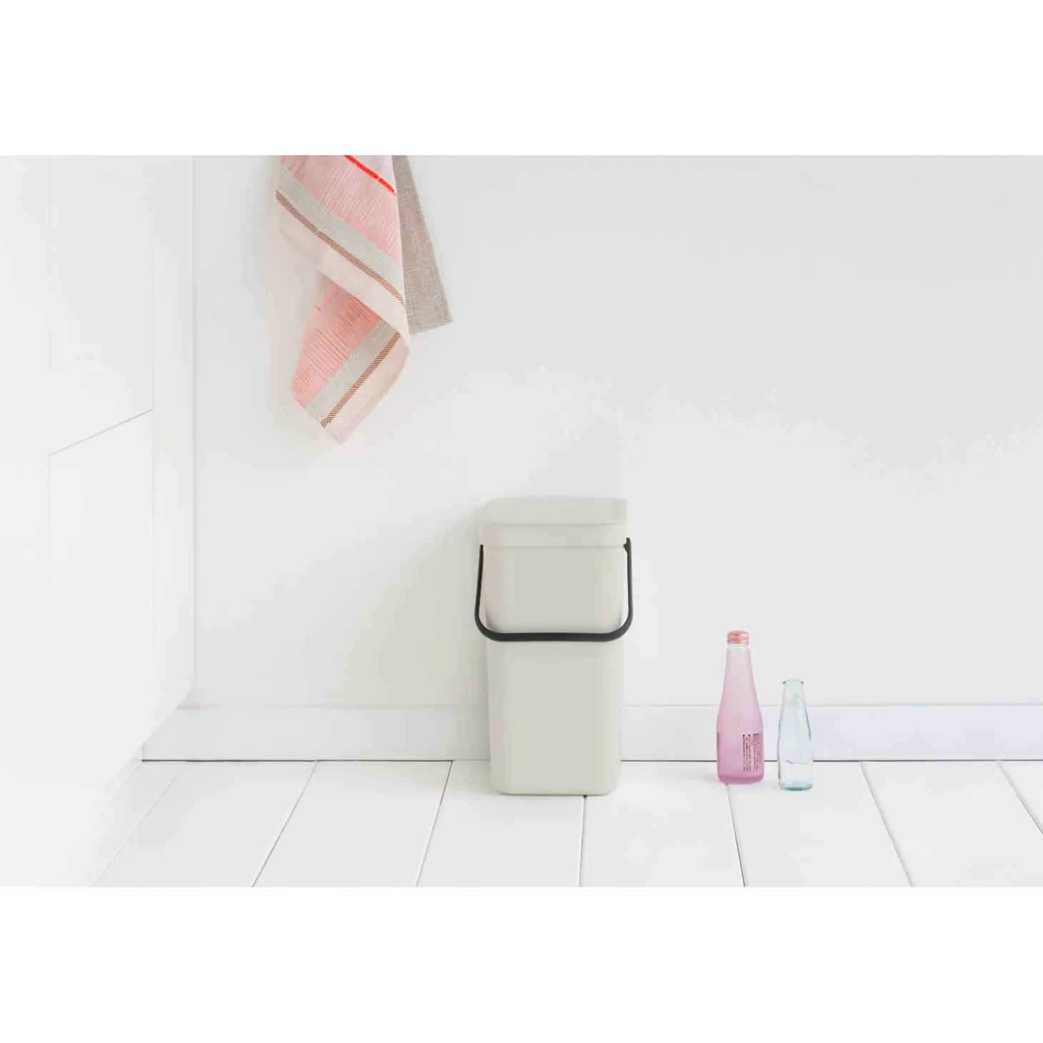 Brabantia Sort & Go 12 Litre Waste Bin - Light Grey