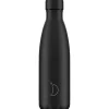 Chilly's 500ml Monochrome Reusable Water Bottle - All Black