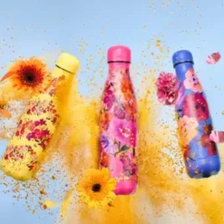 Chilly's 500ml Reusable Water Bottle - Floral Multi Meadow