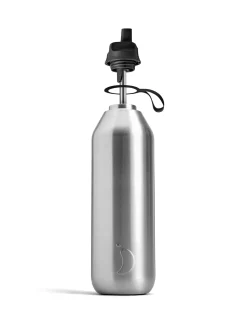 Chilly's Series 2 Flip Reusable 1000ml 90% Recycled Stainless Steel Water Bottle