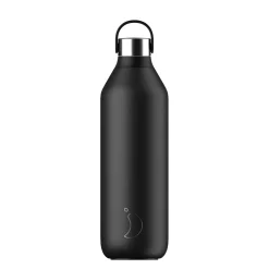 Chilly's Series 2 1 Litre Reusable Water Bottle - Abyss Black