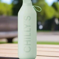 Chilly's Series 2 1000ml Flip Reusable Water Bottle - Lichen Green