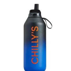 Chilly's Series 2 500ml Flip Reusable Water Bottle - Midnight Ombre