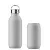 Chilly's Series 2 500ml Hydration Reusable Water Bottle & 34cl Coffee Cup Set - Granite Grey
