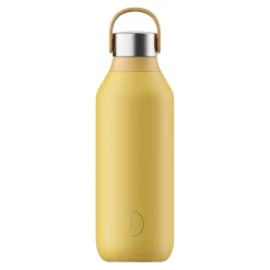 Chilly's Series 2 500ml Hydration Reusable Water Bottle & 34cl Coffee Cup Set - Pollen Yellow