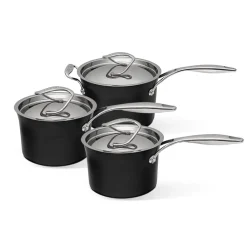 Circulon Style Hard Anodised Non-Stick Saucepan Set - 3 Piece