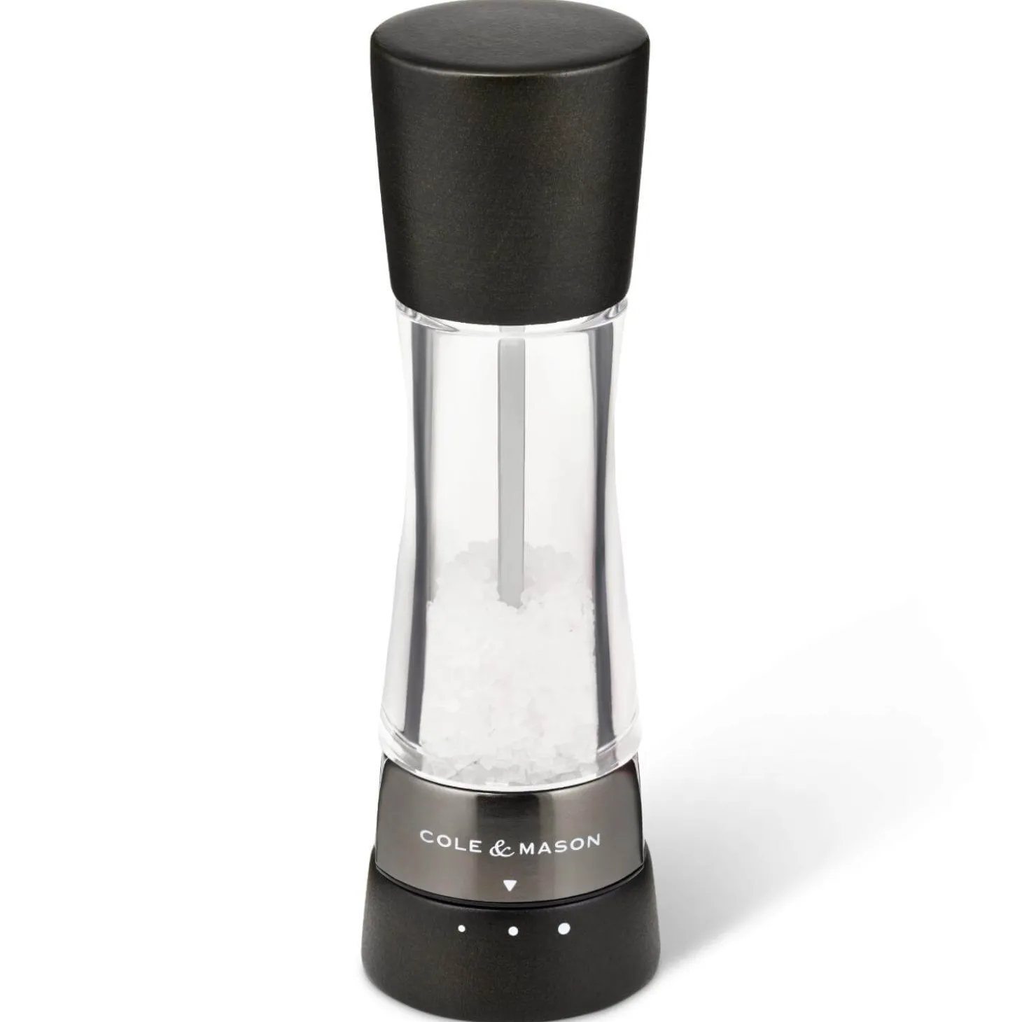 Cole & Mason Derwent Black Wood 19cm Salt Mill