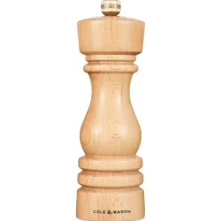 Cole & Mason London 18cm Beech Wood Pepper Mill - Natural Beech