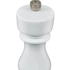 Cole & Mason London 18cm Beech Wood Salt Mill - Gloss White