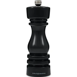 Cole & Mason London 18cm Beech Wood Salt Mill - Gloss Black