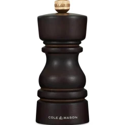 Cole & Mason London 13cm Beech Wood Salt Mill - Dark Chocolate