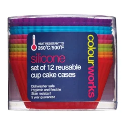Colourworks Silicone Cupcake Cases - Pack Of 12
