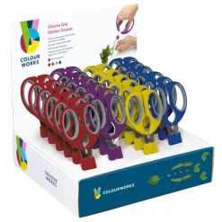 Colourworks Silicone Grip Kitchen Scissors - Assorted