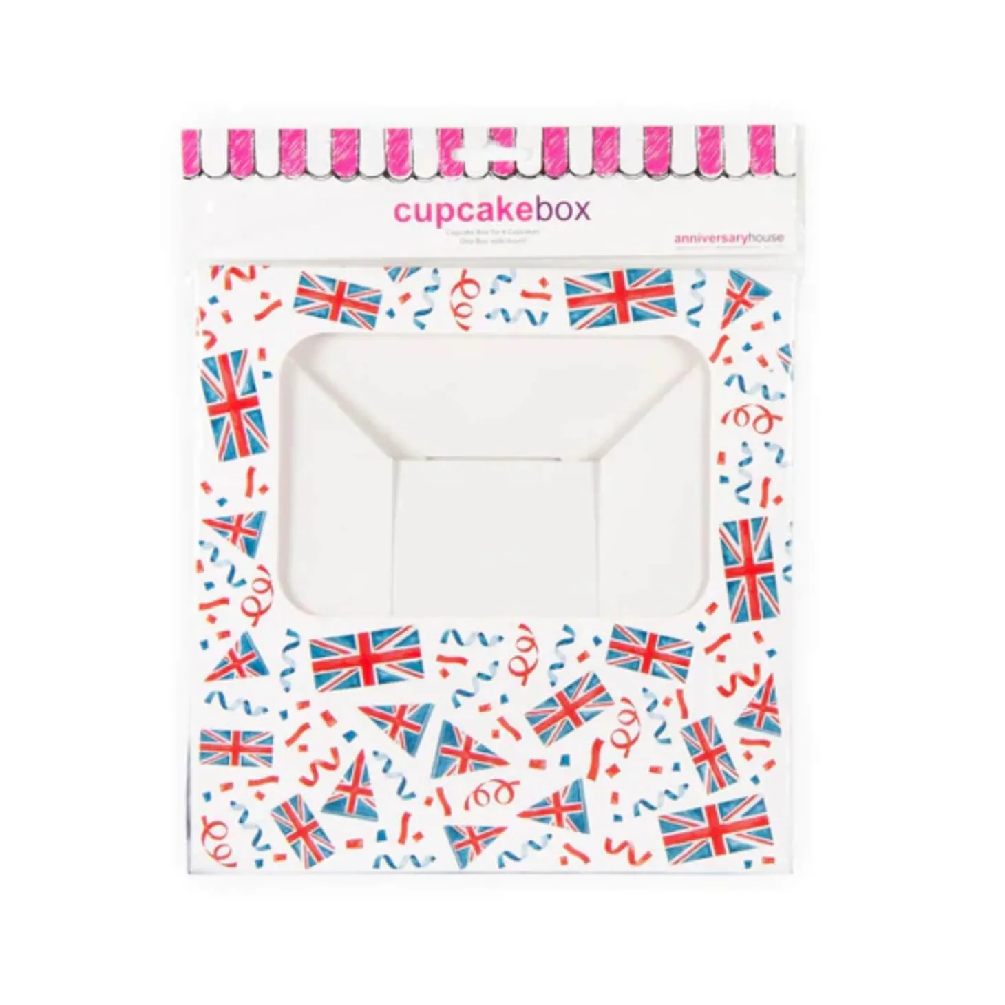 Creative Party 6 Cupcake Box - Union Jack