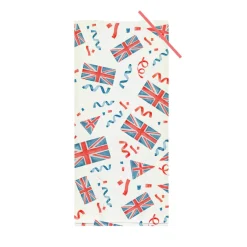 Creative Party 20 Pack Cello Bags With Twist Ties - Union Jack