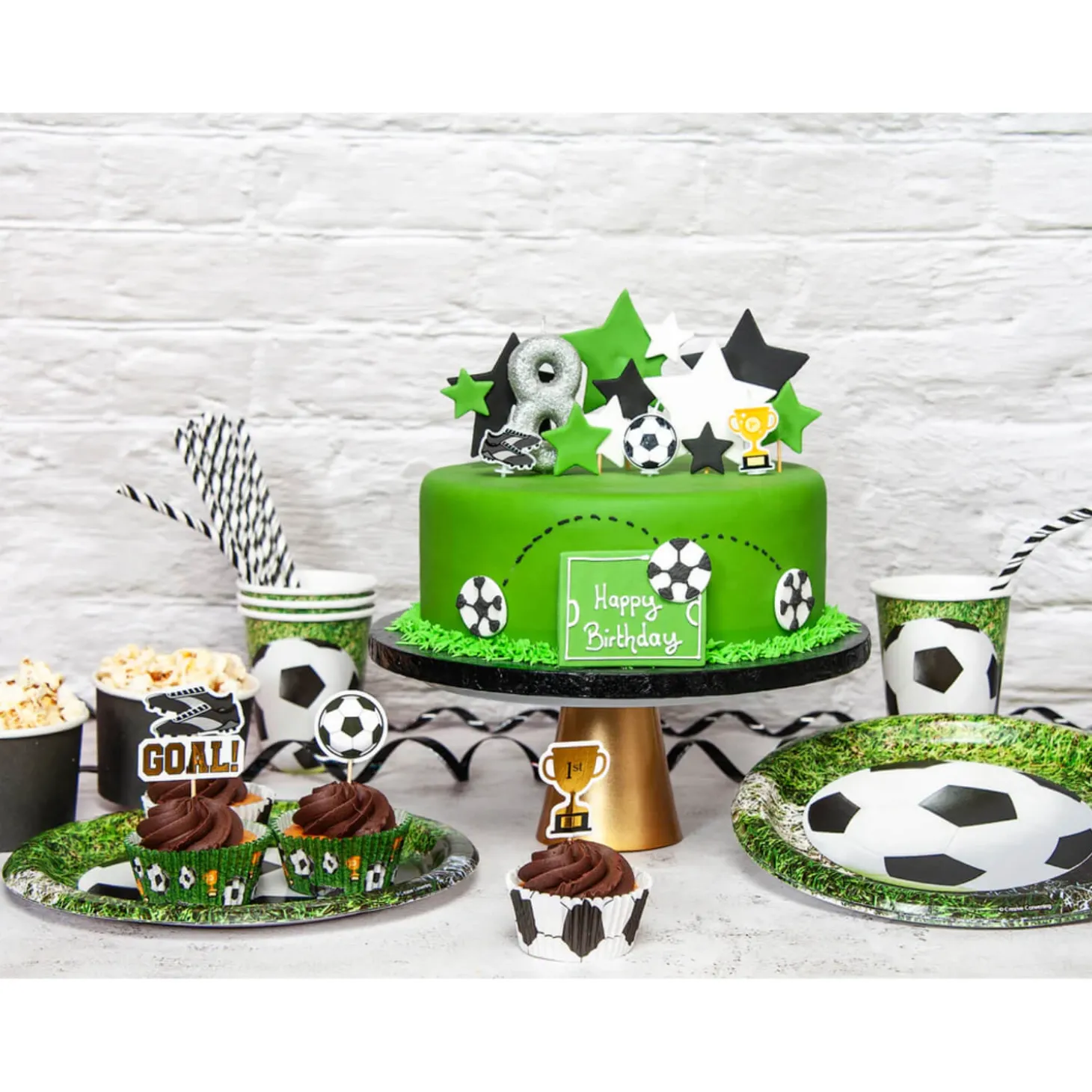 Creative Party 75 Pack Cupcake Cases - Football