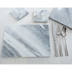 Creative Tops Naturals 2 Piece Rectangle Placemat Set - Marble