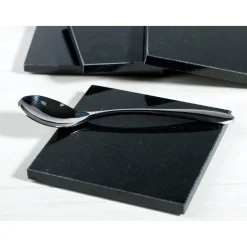 Creative Tops Naturals 4 Piece Square Coaster Set - Granite