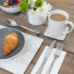 Creative Tops Set Of 6 Premium Coasters - Grey Marble