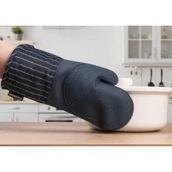 Cuisinart Silicone Oven Mitt - Denim Pinstripe