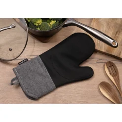 Cuisinart Silicone Oven Mitt - Herringbone Charcoal